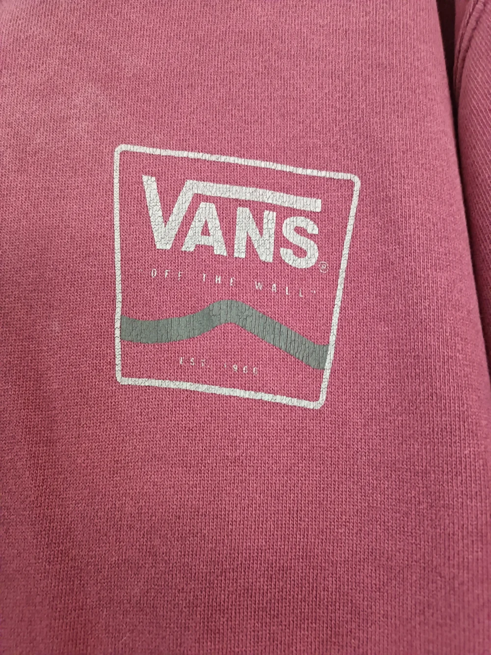 Vans Men's Burgundy Crewneck Pullover Hoodie